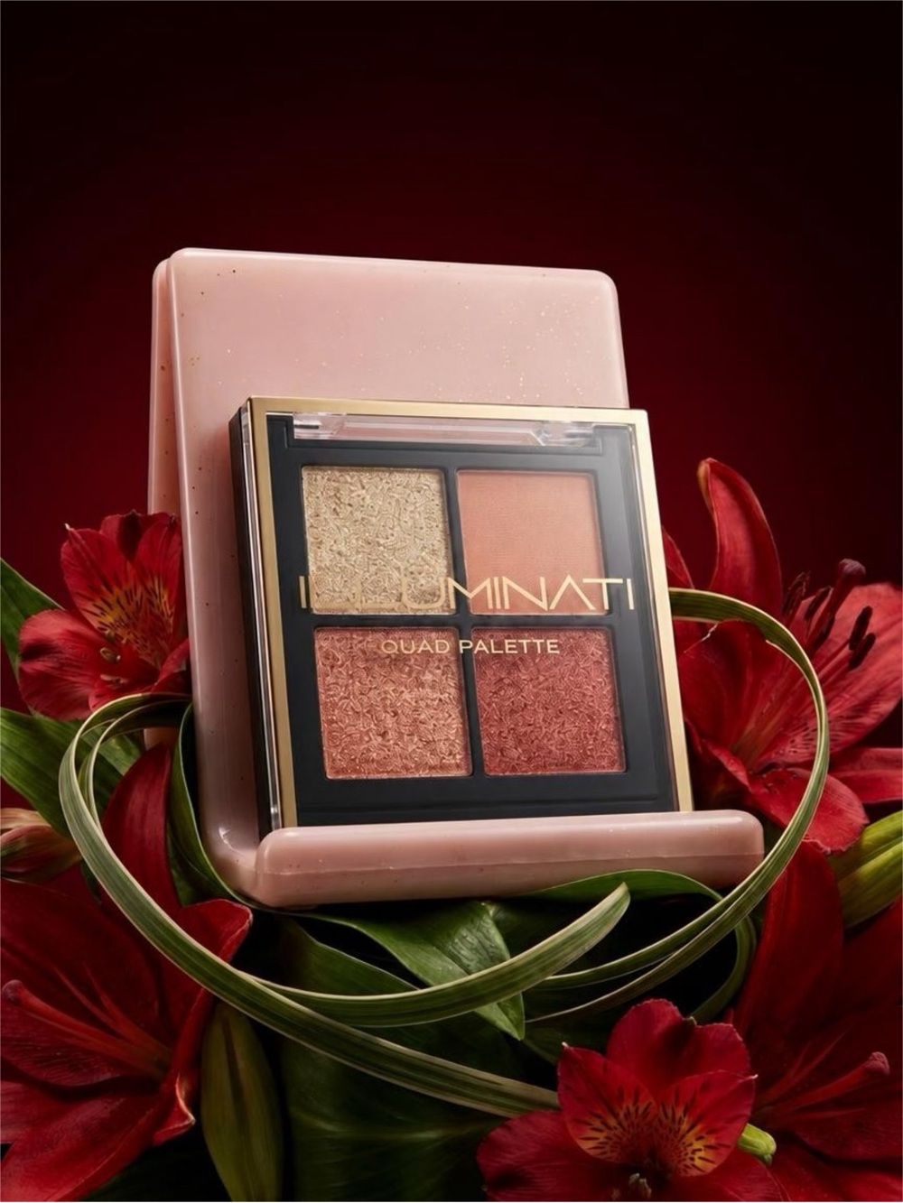 Minati Quad Eyeshadow Palette — Rose Gold & Champagne Tones